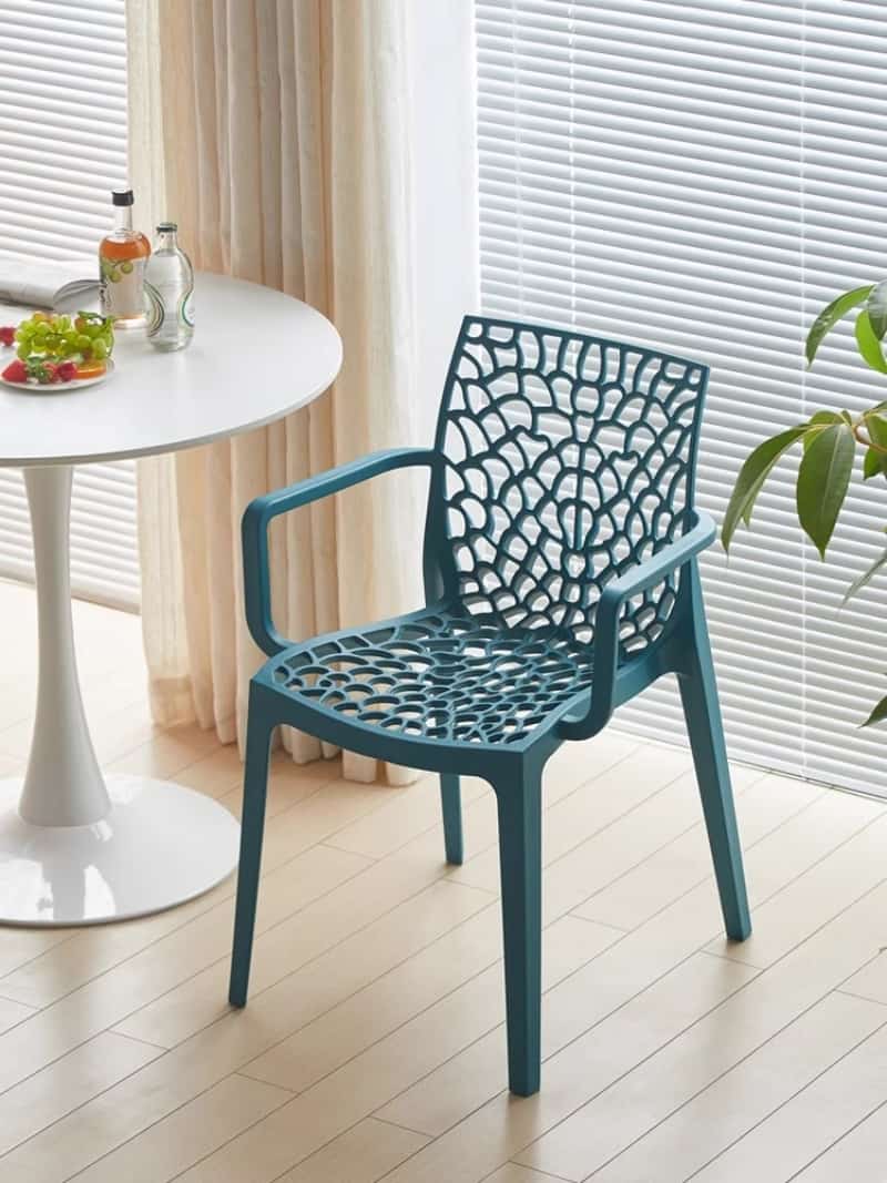Ghế ăn khung nhựa tựa lưng tổ yến độc đáo YN7294 10