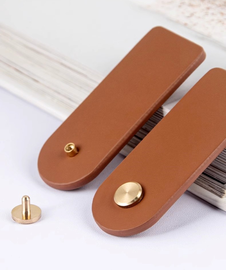 Tay nắm tủ da đế đồng hiện đại cao cấp JMA6755 8