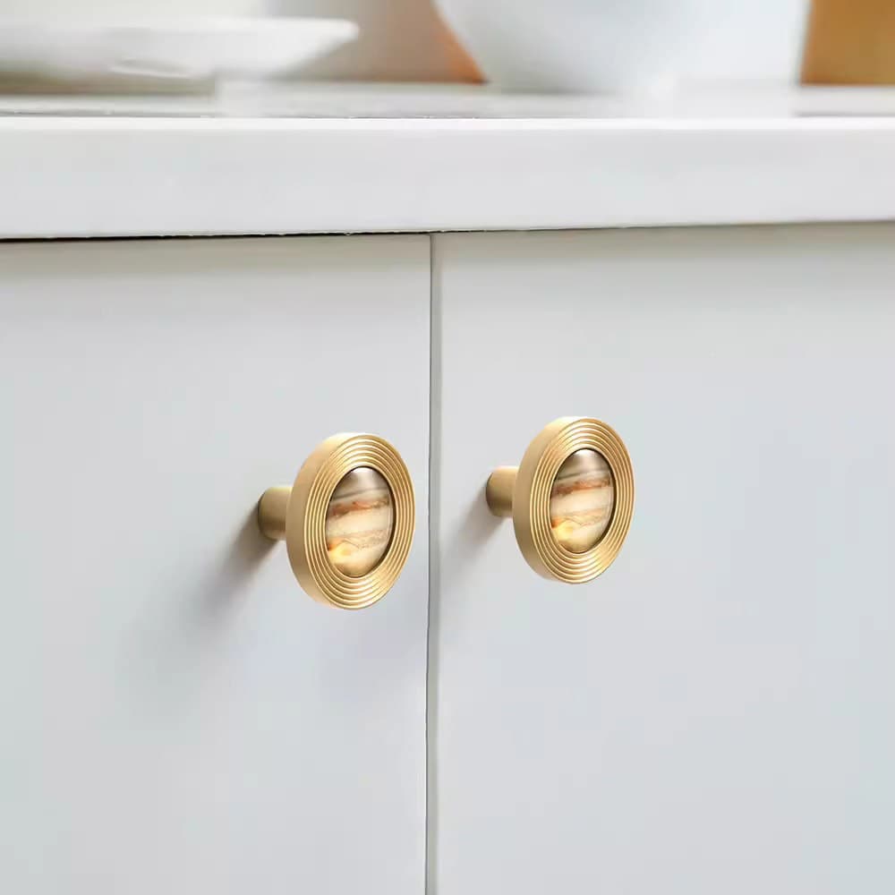 Tay nắm tủ đồng thau phối màu hiện đại MR6813 13