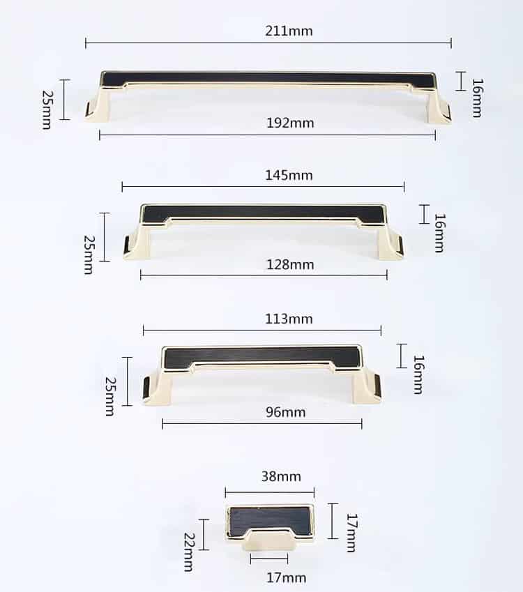 Tay nắm tủ hợp kim kẽm sang trọng hiện đại JZH1619 15