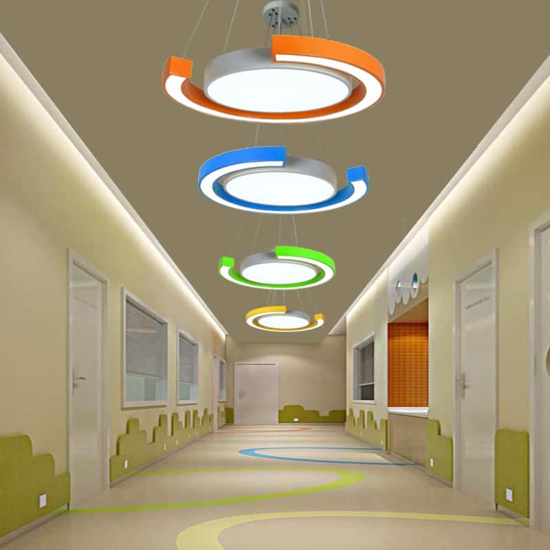 Đèn LED thả phòng vui chơi trẻ em hình tròn CC5580 8
