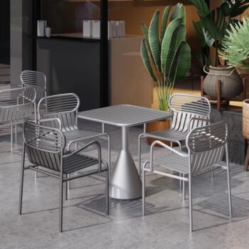 Bộ bàn ghế trang trí ngoại thất quán cà phê KC161