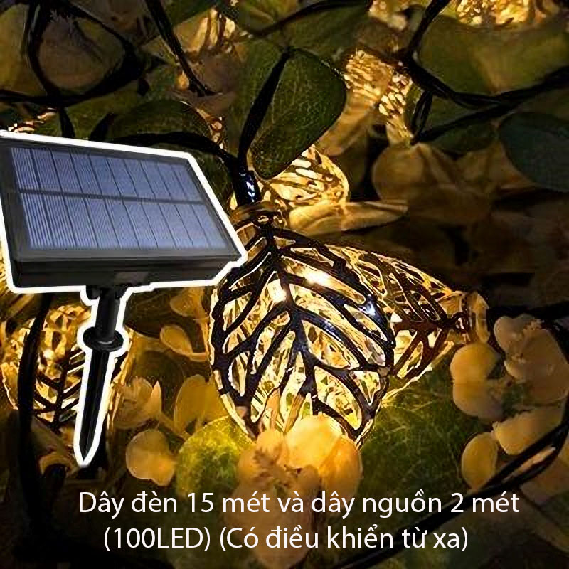 Dây đèn LED trang trí sân vườn hình chiếc lá MF6165 179