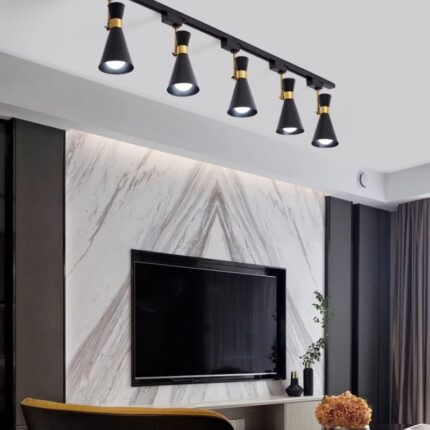 Đèn LED ray phòng khách hình chiếc loa sáng tạo GDX001