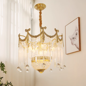 Đèn chùm pha lê cổ điển trang trí biệt thự BO9987 - bìa