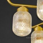 Đèn chùm pha lê mỹ thuật cổ điển bằng đồng SL7378-6