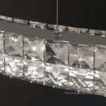 Đèn chùm pha lê vòng tròn bằng kim loại AF5994-8