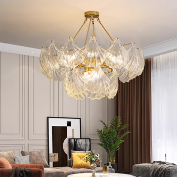 Đèn chùm vỏ sò thủy tinh nghệ thuật sáng tạo BO9964