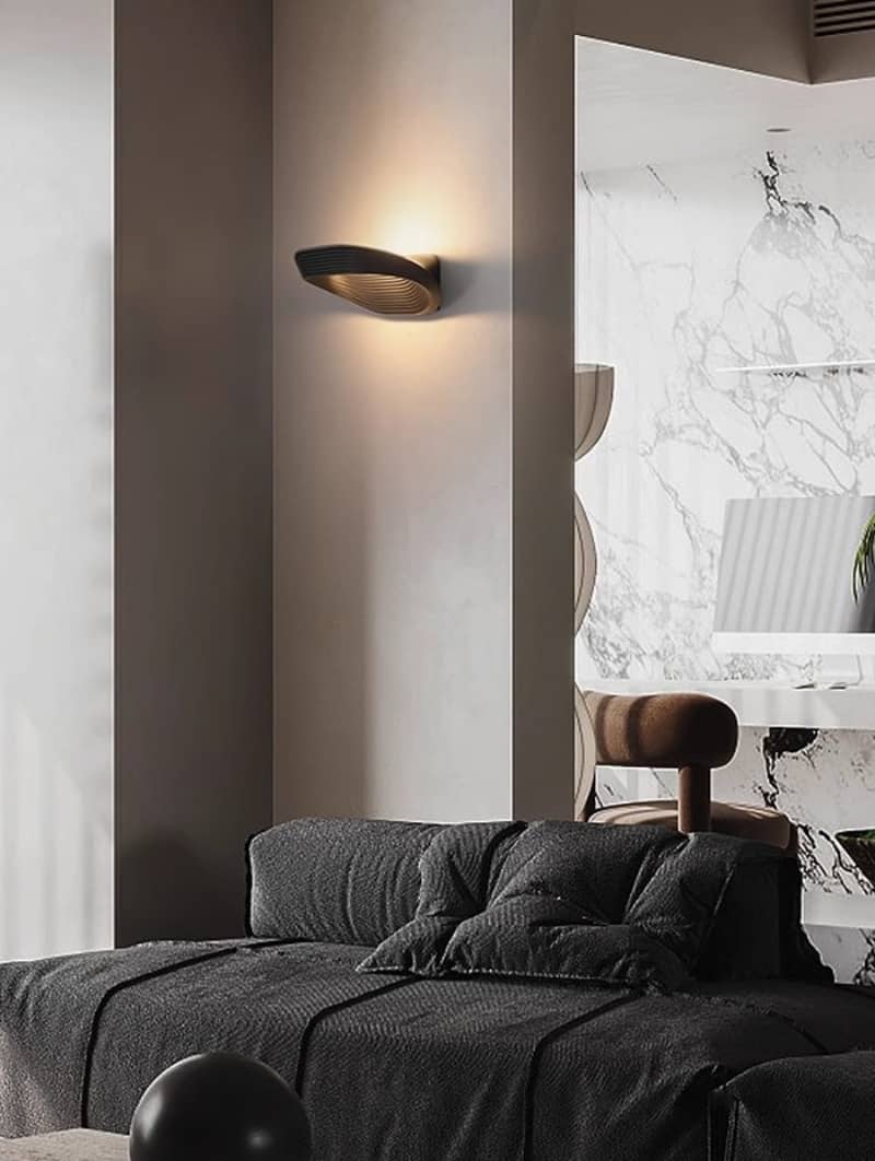 Đèn hắt tường sân vườn xoắn ốc nghệ thuật JL7050 12