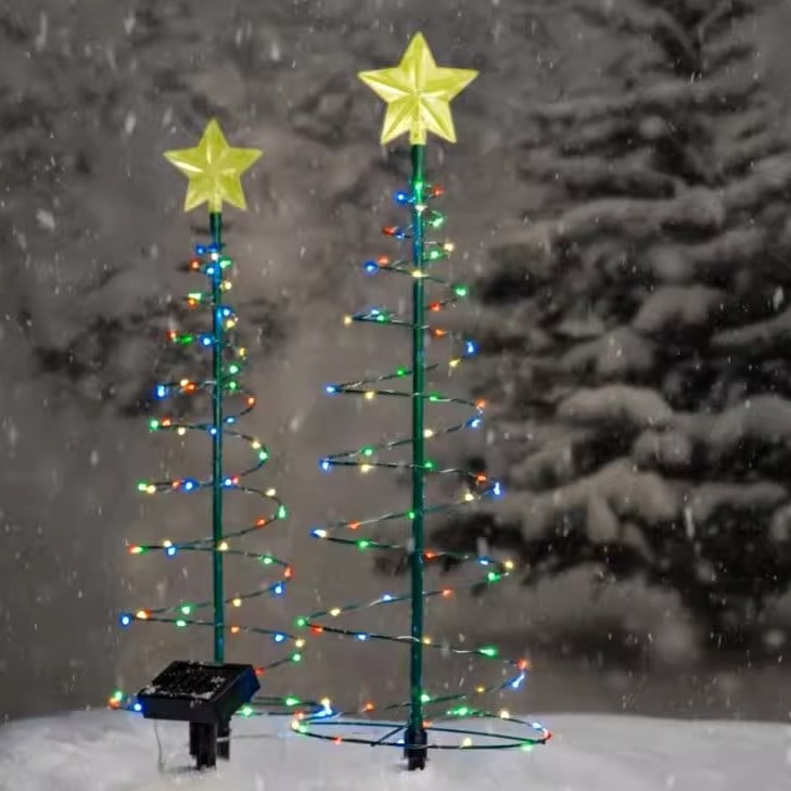 Đèn năng lượng mặt trời mô phỏng cây thông Noel ML7453 7