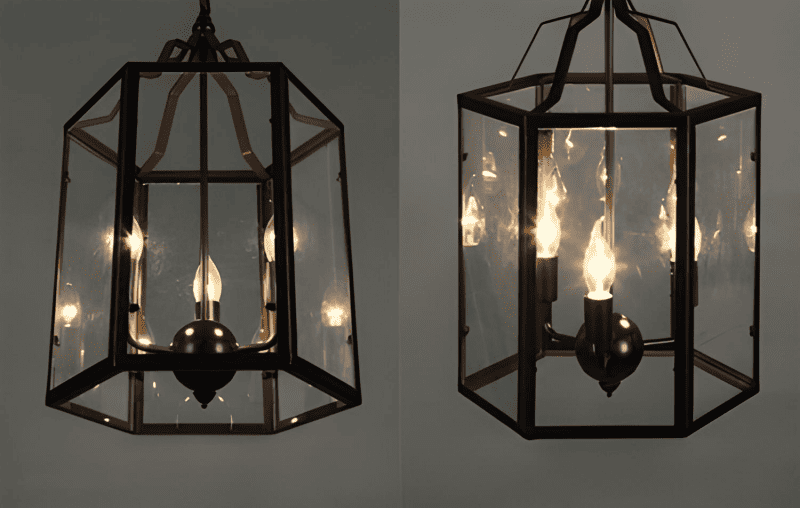 Đèn thả lục giác hộp ngọn nến trang trí XG6388 8
