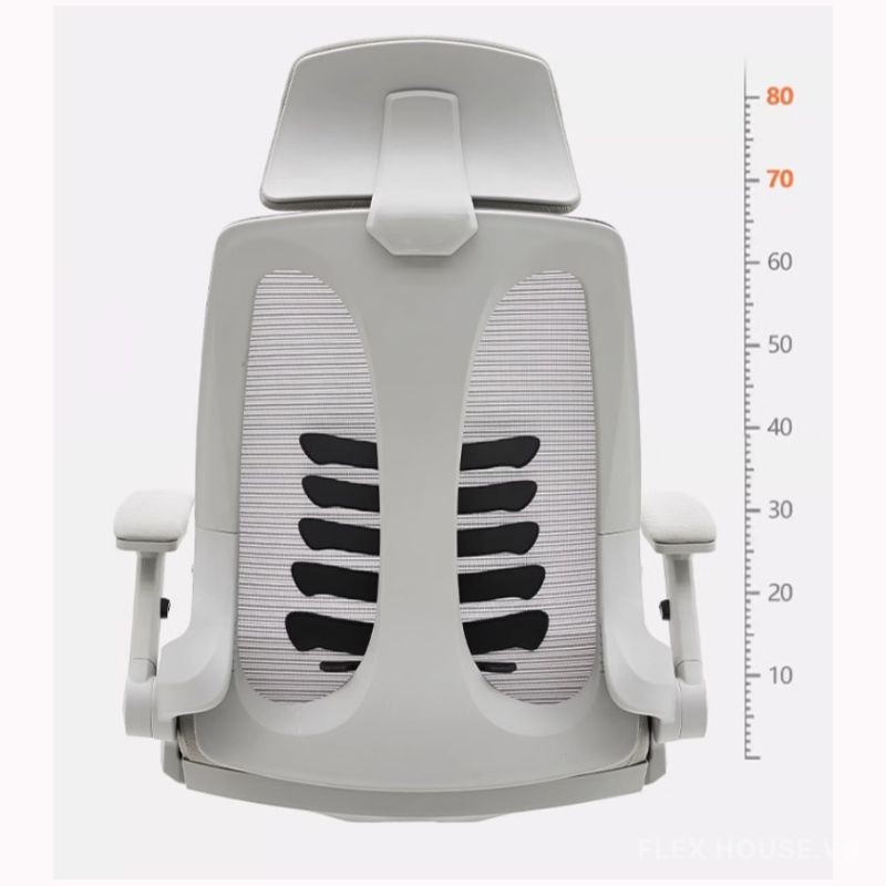 Ghế Ergonomic tựa tay gấp 90 độ cao cấp FG798 7