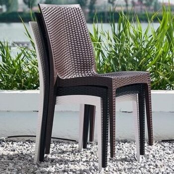 Ghế ăn ngoài trời khung nhựa giả mây BC7257