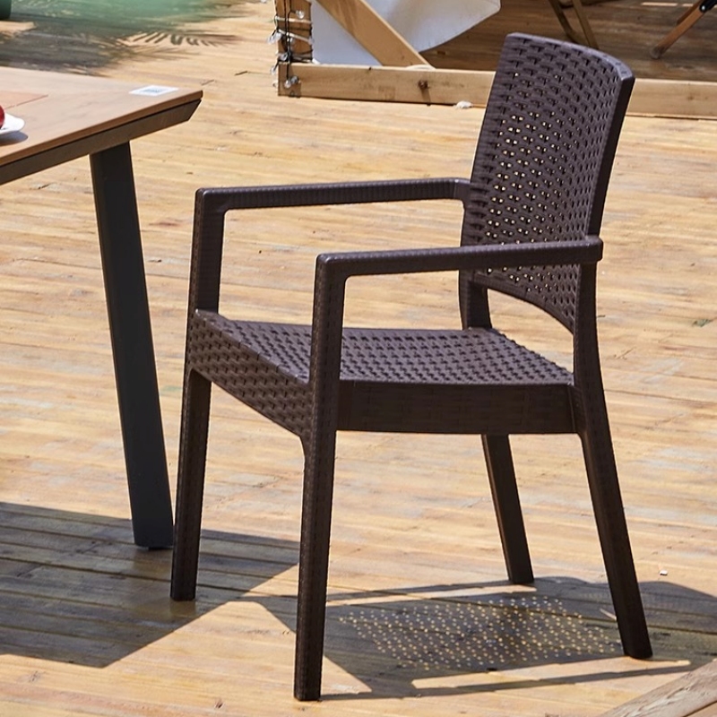 Ghế ăn ngoài trời khung nhựa giả mây BC7257 5