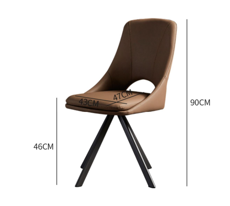 Ghế ăn tựa lưng bọc da đệm đôi cao cấp BZ1319