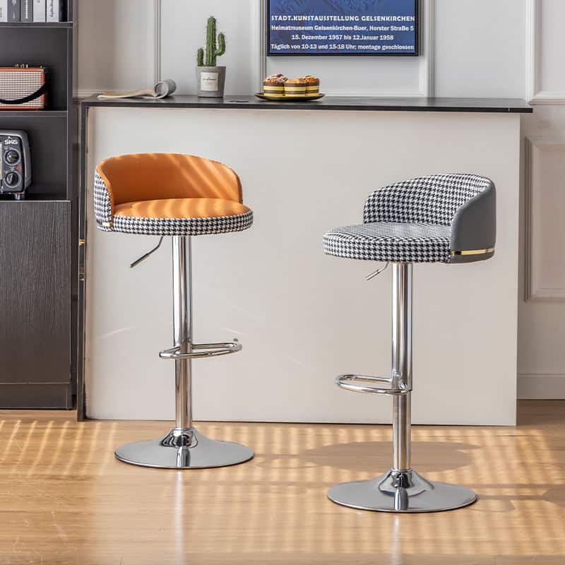 Ghế bar bọc da phối màu hiện đại độc đáo MS7373 7