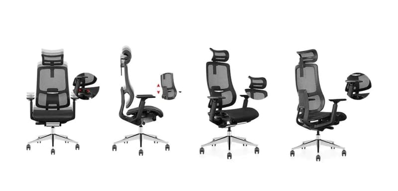 Ghế văn phòng ngồi máy tính tựa lưng nâng hạ T2BH02 5