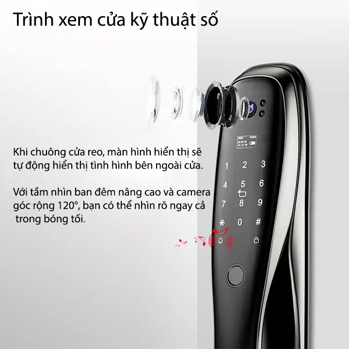 Khóa cửa vân tay camera quan sát thông minh TDF01PRO 8