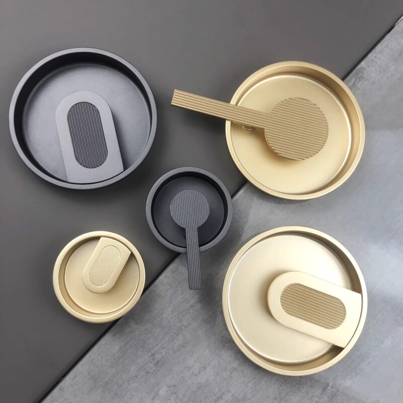 Tay nắm tròn âm tủ hợp kim sang trọng S9537 3