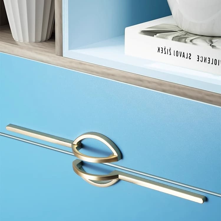 Tay nắm tủ bán nguyệt hợp kim kẽm hiện đại ANA6737 7