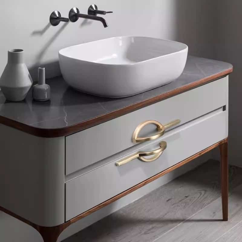 Tay nắm tủ bán nguyệt hợp kim kẽm hiện đại ANA6737 11