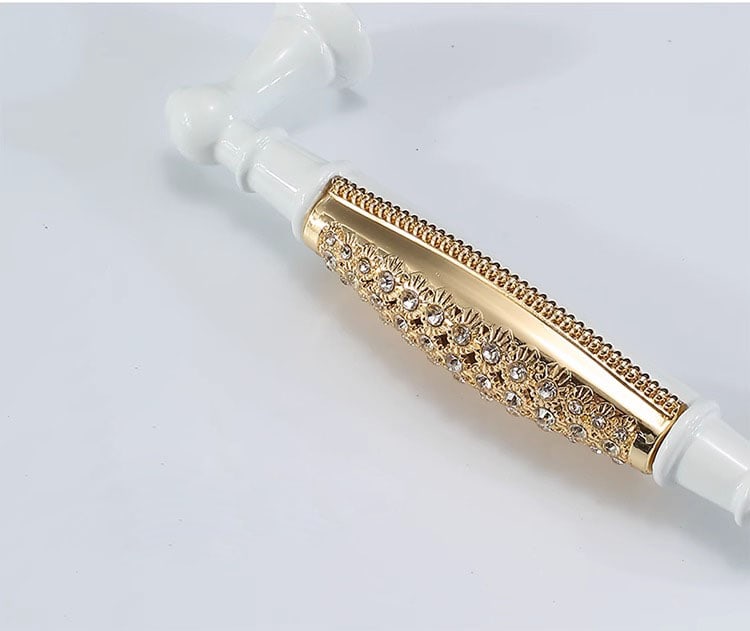 Tay nắm tủ hợp kim kém khảm pha lê JZ6749 10