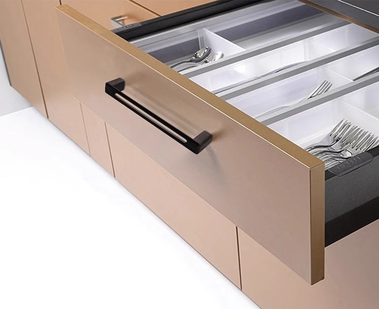 Tay nắm tủ hợp kim kẽm thanh đôi hiện đại HZ387 8