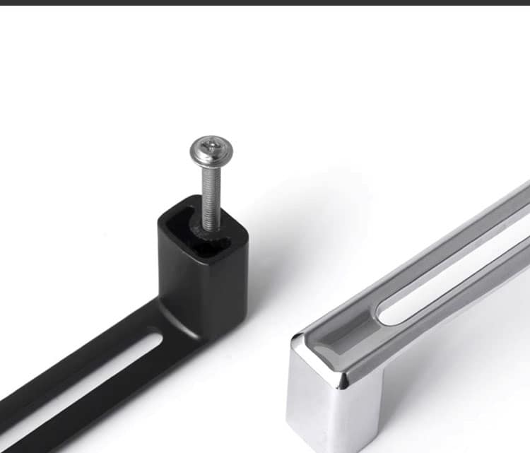 Tay nắm tủ hợp kim kẽm thanh đôi hiện đại HZ387 11