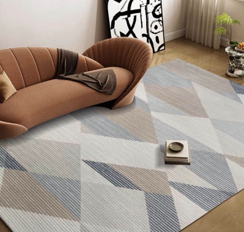 Thảm trải sàn sọc caro phối màu hiện đại YN-NLH29 4