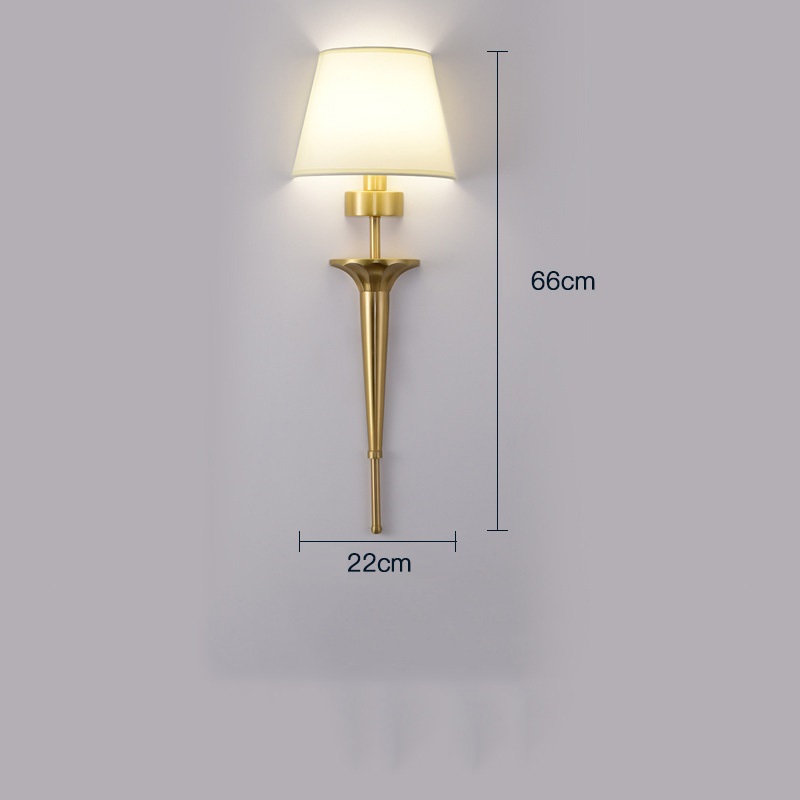 Đèn gắn tường bằng đồng ấn tượng sang trọng QTB02 10