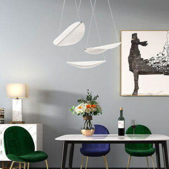 Đèn thả trần acrylic hình chiếc lá rơi sáng tạo RND237