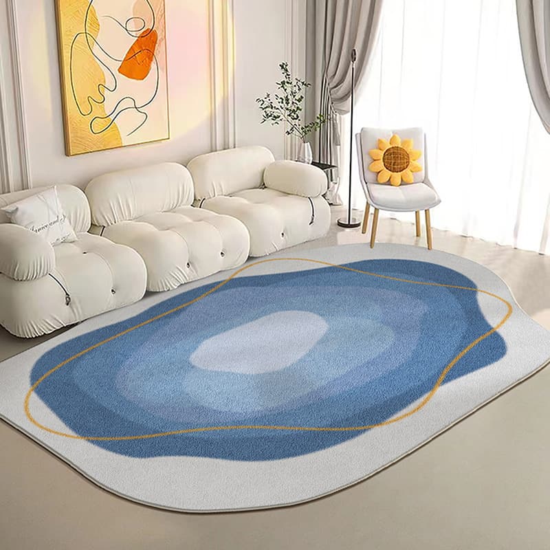 Thảm lót sàn phòng khách đám mây sáng tạo LY9687 6
