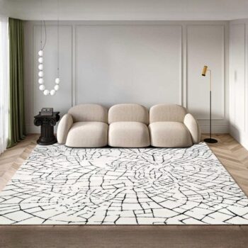 Thảm trang trí hoa văn thủy tinh rạn sáng tạo YN-SJ24