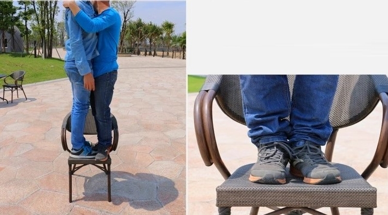 Bàn ghế sân vườn uống trà dệt vải cao cấp CR7330 16