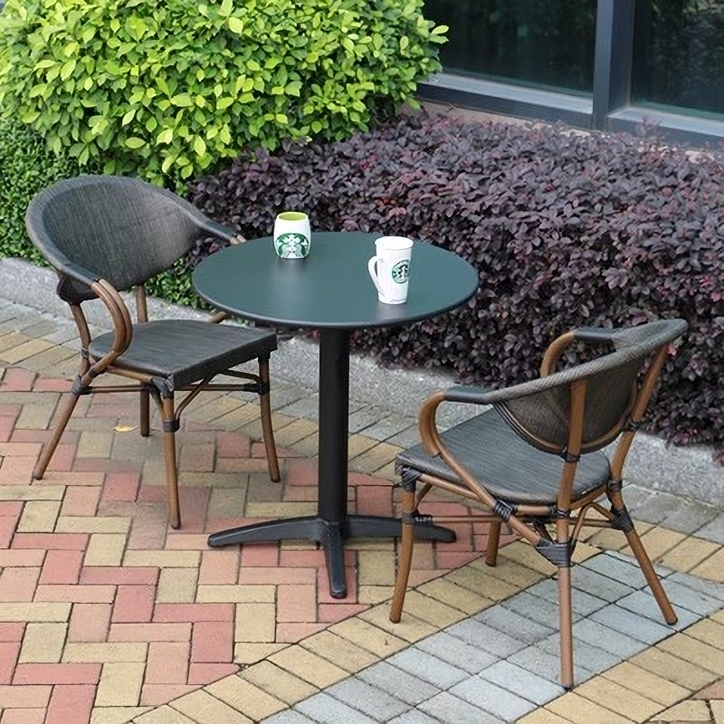 Bàn ghế sân vườn uống trà dệt vải cao cấp CR7330 7