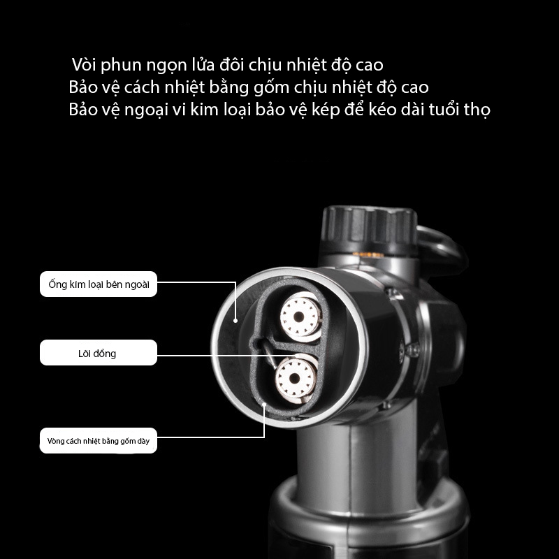 Bật lửa xì gà nhiều màu bằng kim loại CGL6999 13