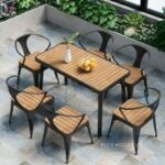 Bộ bàn ghế cafe ngoài trời sắt nghệ thuật EP0531