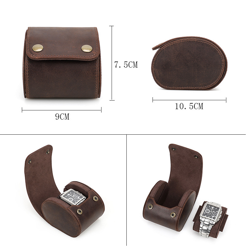 Bóp đựng đồng hồ du lịch da bò 1 ngăn CF1138 8
