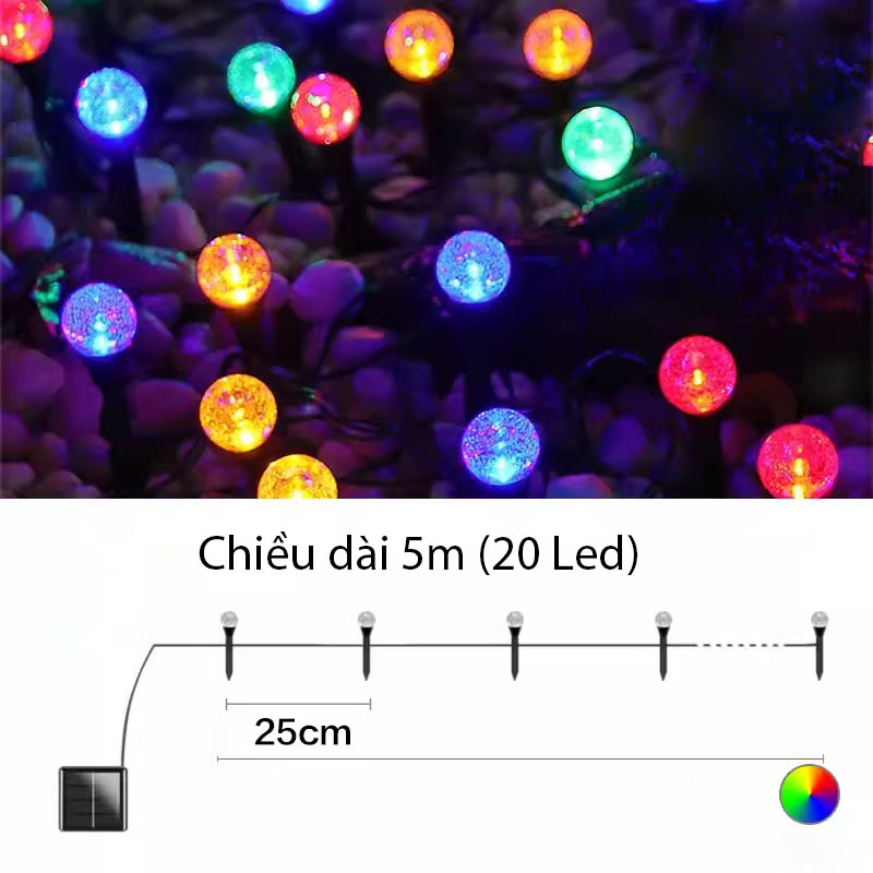 Đèn cắm cỏ hình quả bóng năng lượng mặt trời SLD016 10