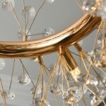 Đèn chùm vòng tròn đính hạt pha lê decor phòng TM8101-2