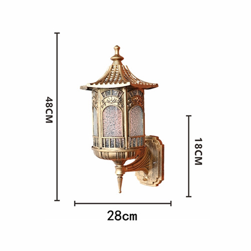 Đèn tường chạm khắc hoa văn dân tộc Châu Á BD026 12