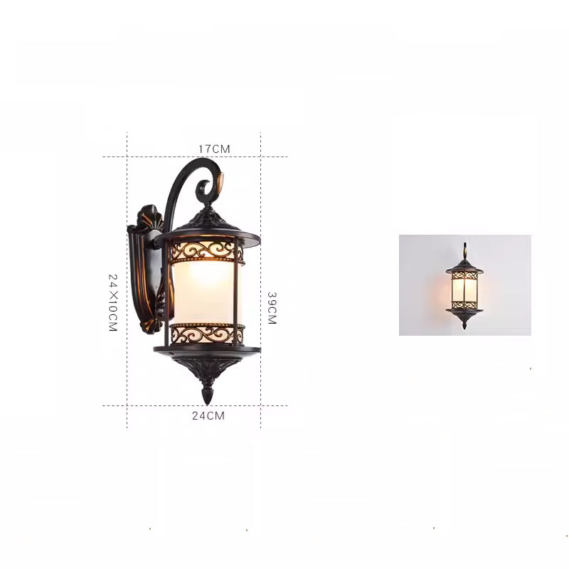 Đèn tường hoa văn nghệ thuật bằng hợp kim BA6452 12