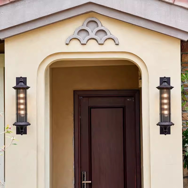 Đèn tường hình trụ điêu khắc hoa văn nghệ thuật TY6074 5