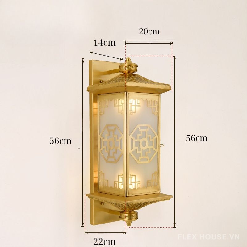 Đèn tường nghệ thuật Châu Á cổ điển sang trọng L3672