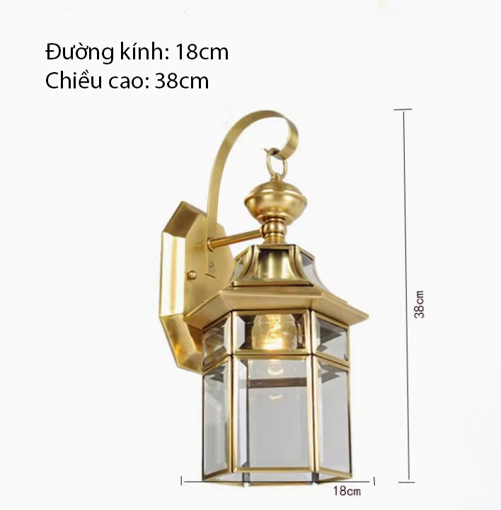 Đèn tường ngoài trời cổ điển Châu Âu cao cấp TB5648 11