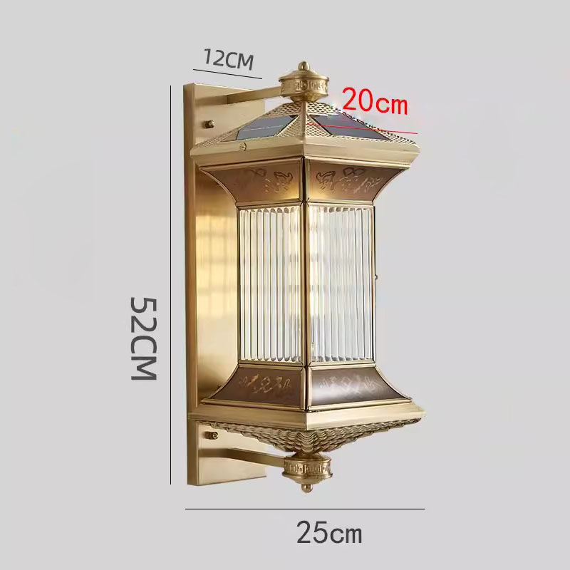 Đèn tường tân cổ điển năng lượng mặt trời TY6414 12