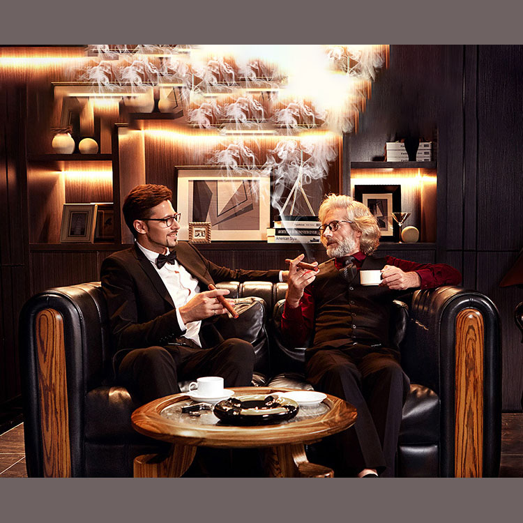 Gạt tàn gỗ tự nhiên cao cấp 4 điếu Cigar CLG7379 12