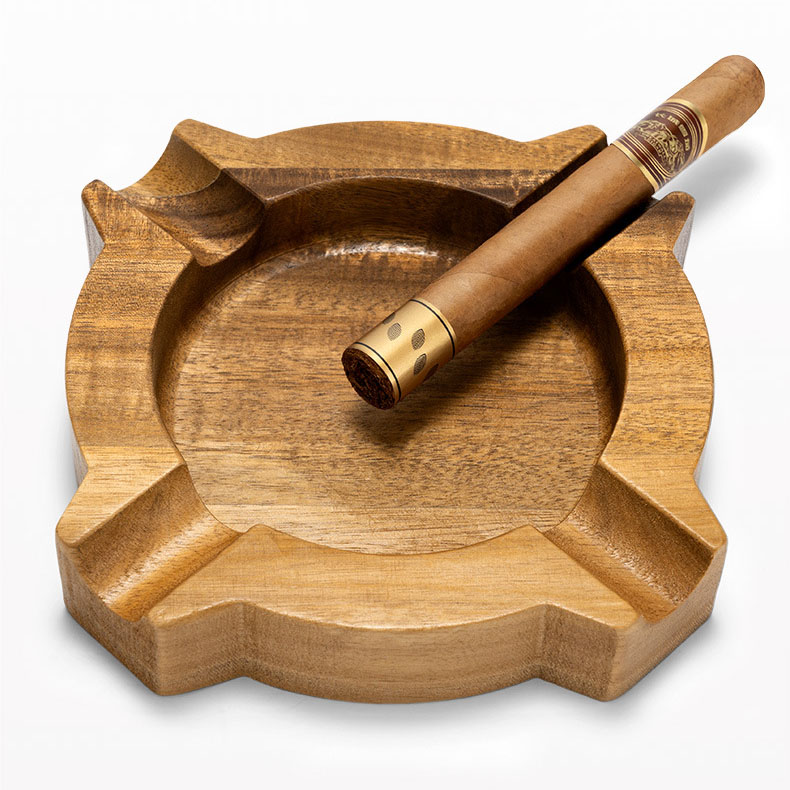Gạt tàn gỗ tự nhiên cao cấp 4 điếu Cigar CLG7379 10