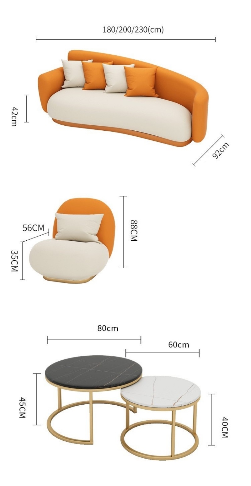 Ghế Sofa bệt bọc da phòng khách cao cấp TD2198 9