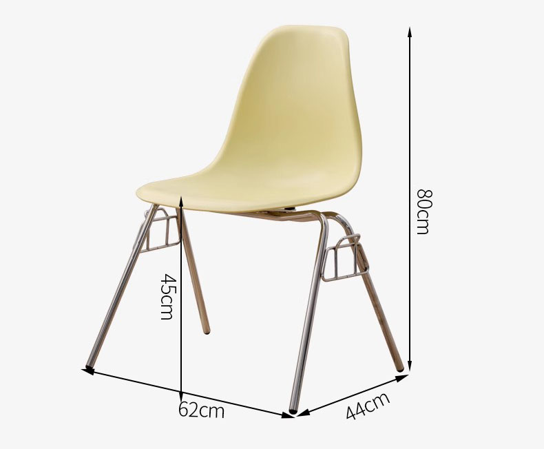 Ghế ăn Eames tựa lưng liền mảnh sáng tạo BZ5348 8